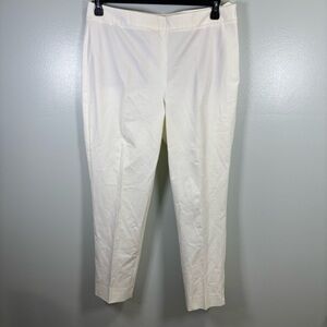 Talbots Cream Curvy Chatham Ankle Pants‎ Sz 12P